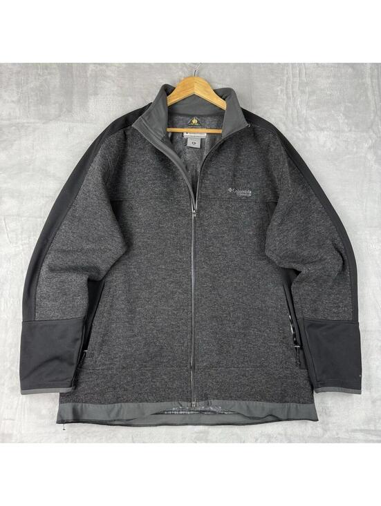 Columbia Other - Columbia Titanium Omni Heat Jacket Wool Blend Full Zip Fleece Hybrid Men Size XL